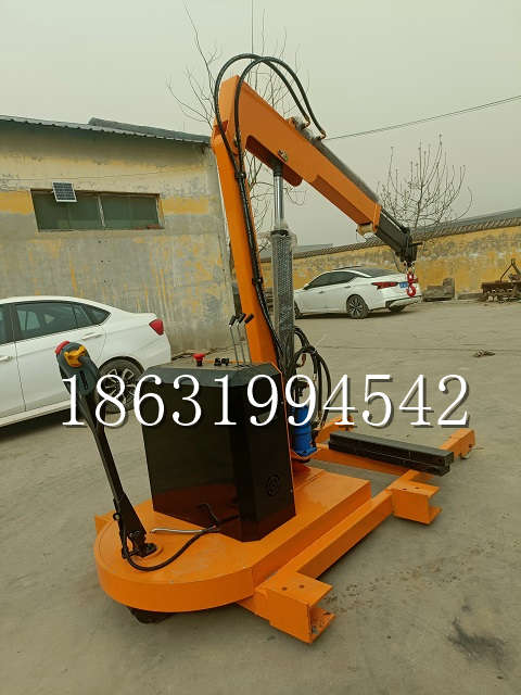 嘉义县自卸车厢随车吊 自制轮式四不像起重机 四驱平板吊 5吨 贵盛